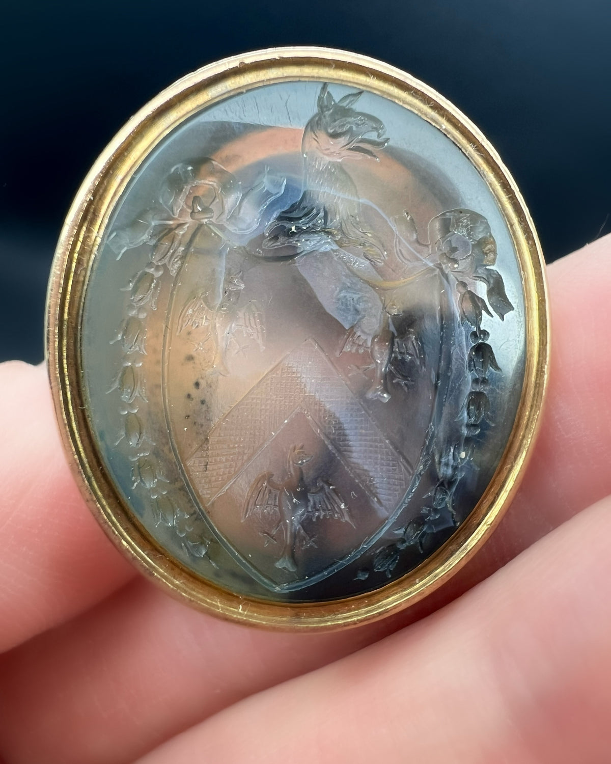 Georgian Gryphon Seal Fob